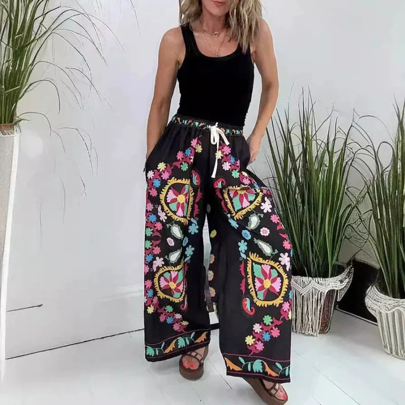 2025 New Arrival- 49% OFFWomen's Drawstring Faux Denim Casual Pants
