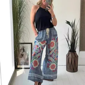 2025 New Arrival- 49% OFFWomen's Drawstring Faux Denim Casual Pants
