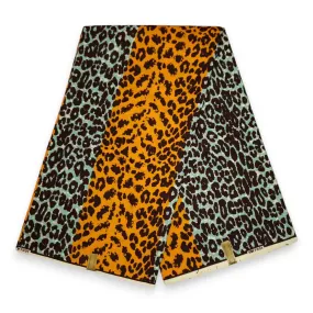 African Wax print fabric - Leopard