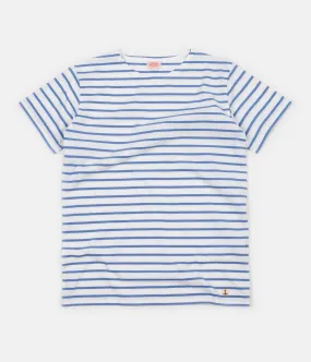 Armor Lux Breton Sailor Striped T-Shirt - Milk / Blue
