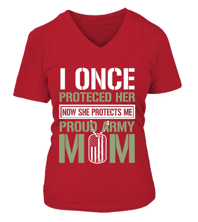 Army Mom Protects Daughter T-shirts