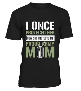 Army Mom Protects Daughter T-shirts