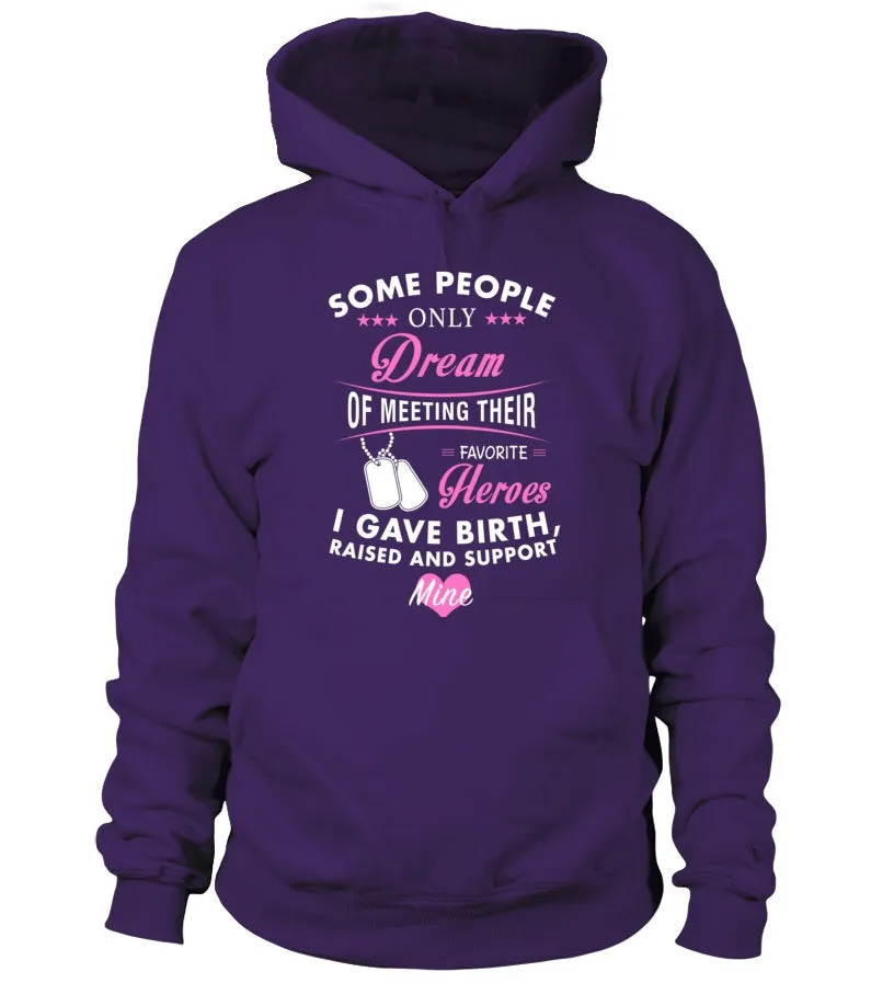 Army Mom Raised Support Mine T-shirts