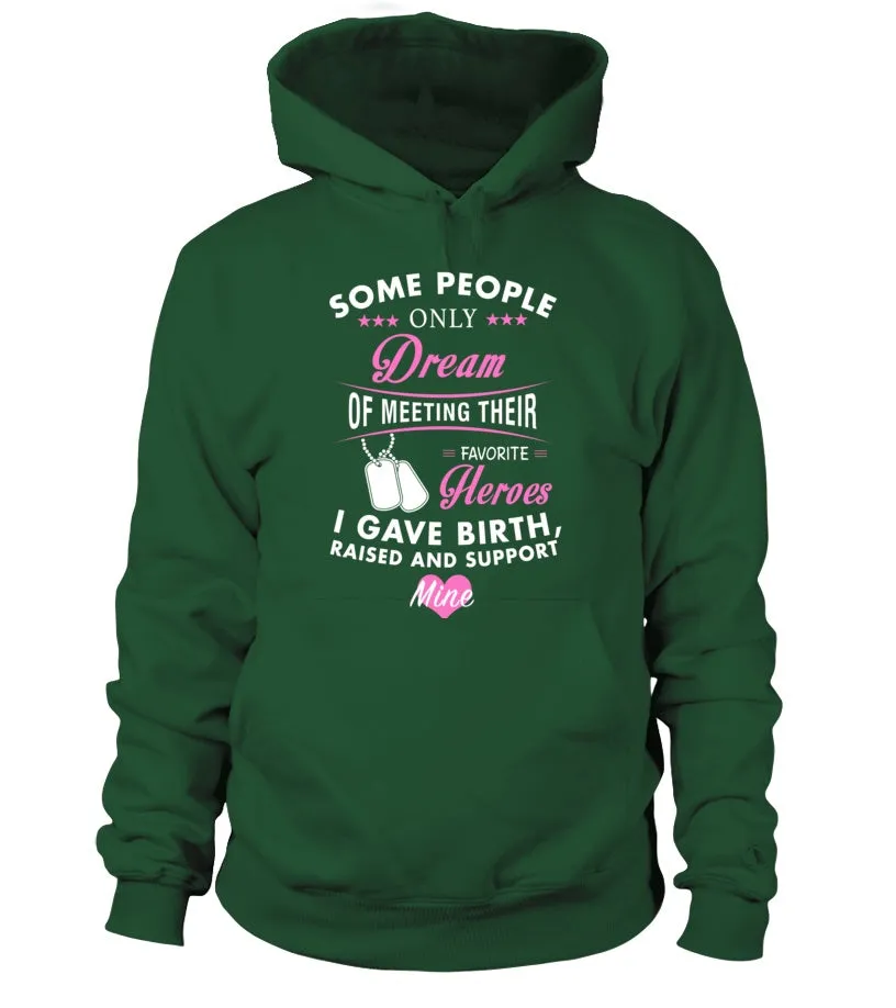 Army Mom Raised Support Mine T-shirts