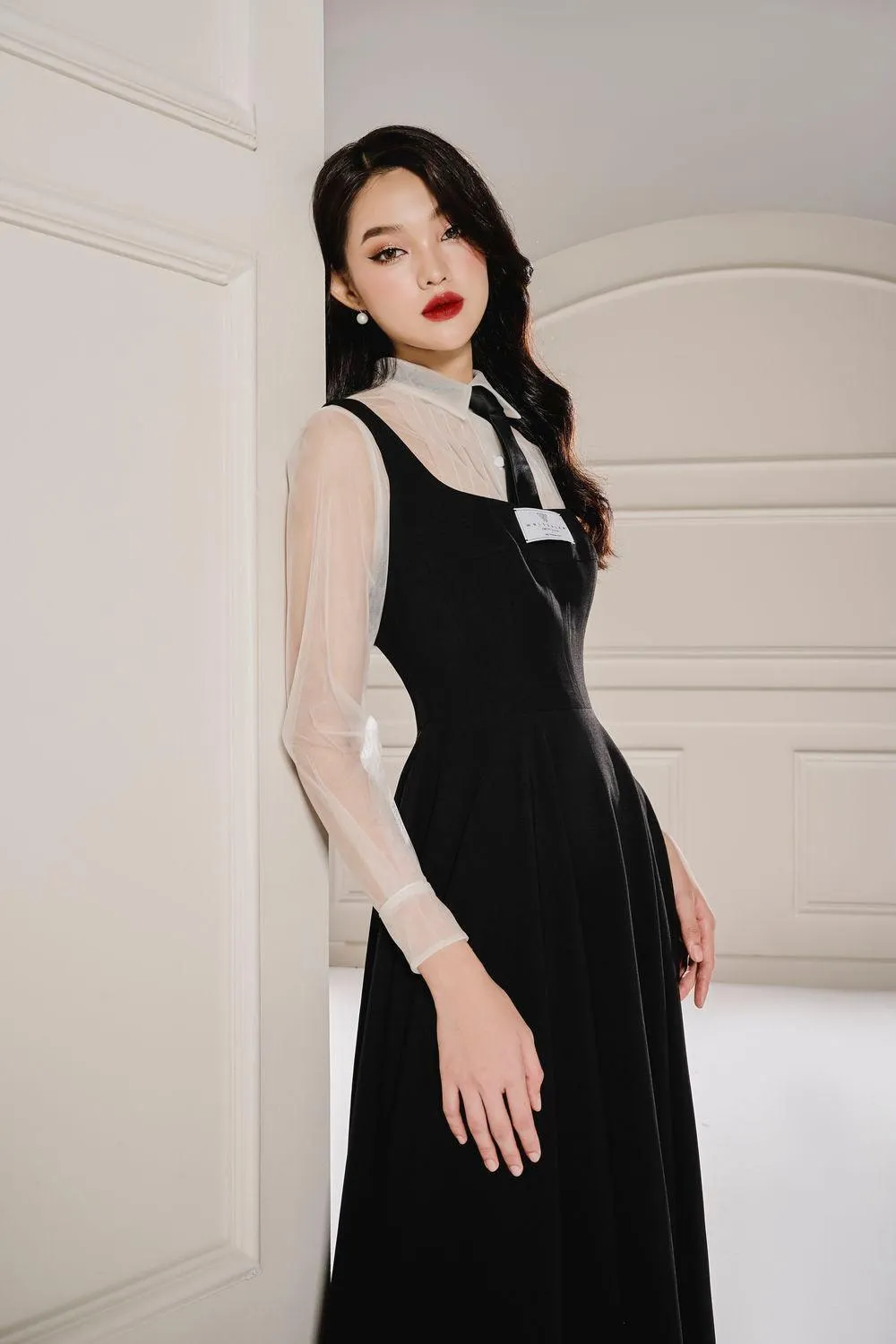 Bunny A-line Pleated Linen Cotton Set