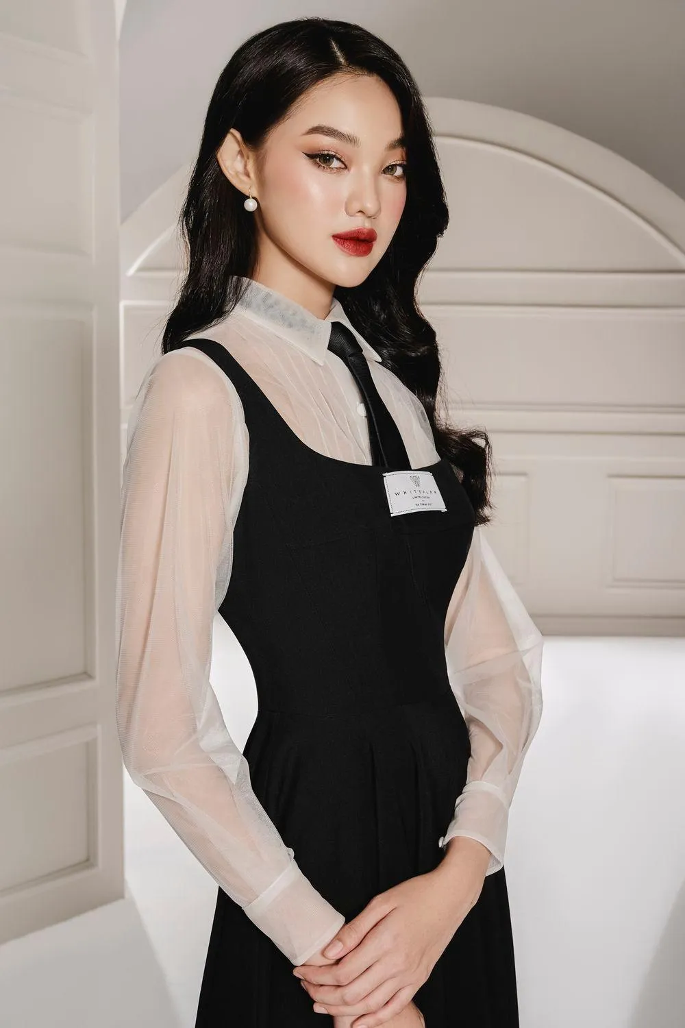Bunny A-line Pleated Linen Cotton Set