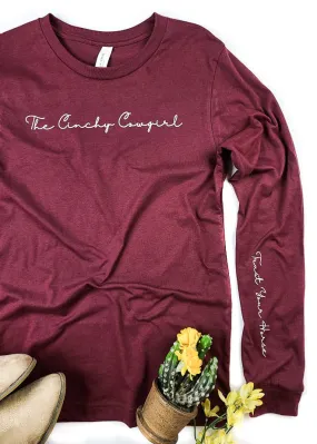 Cardinal Red Trust Your Horse Long Sleeve Graphic Tee