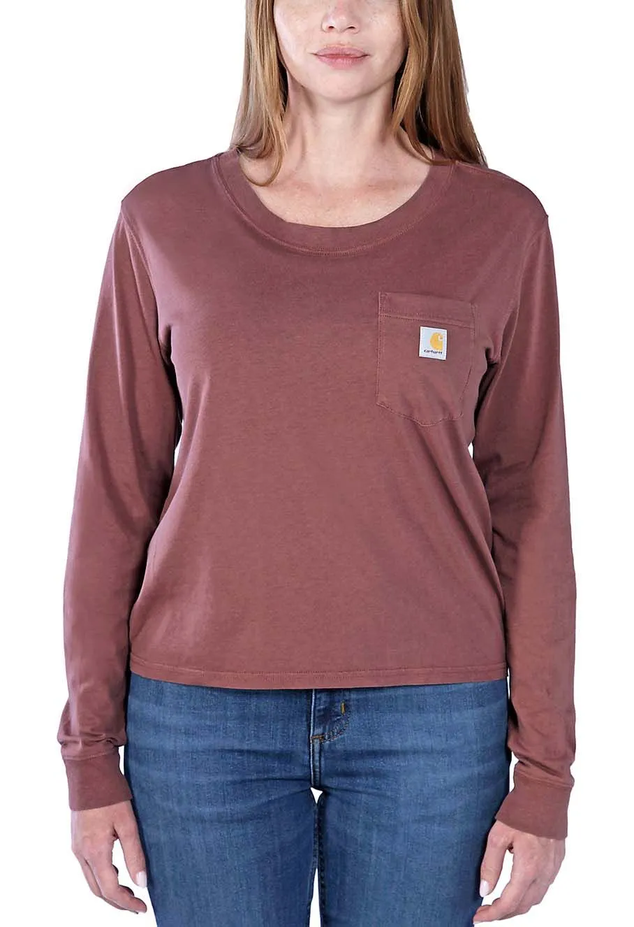 Carhartt&#x20;Work&#x20;T-shirt&#x20;Long&#x20;Sleeve&#x20;Women&#x20;106121&#x20;-&#x20;Sable