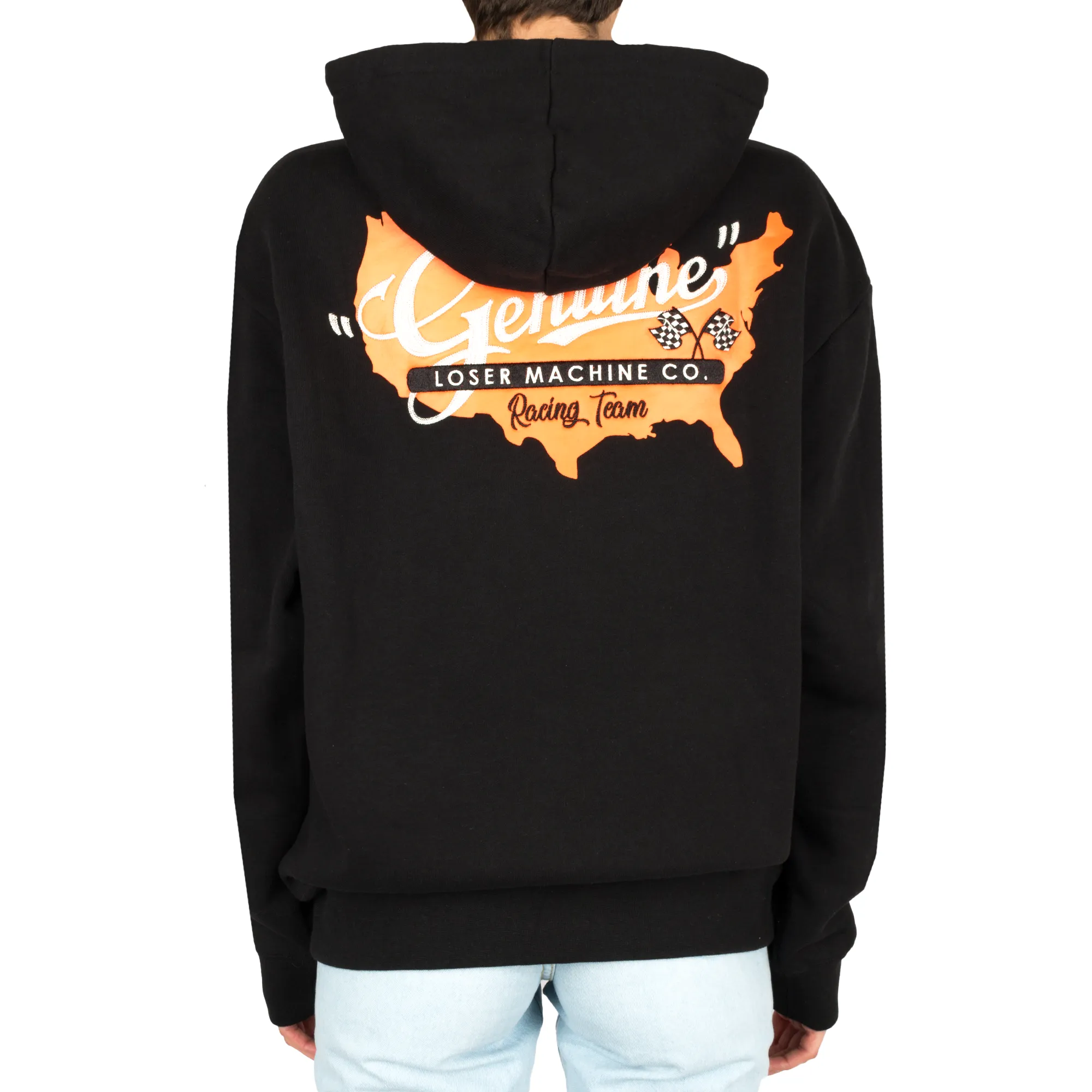 Charted Hooded - Black
