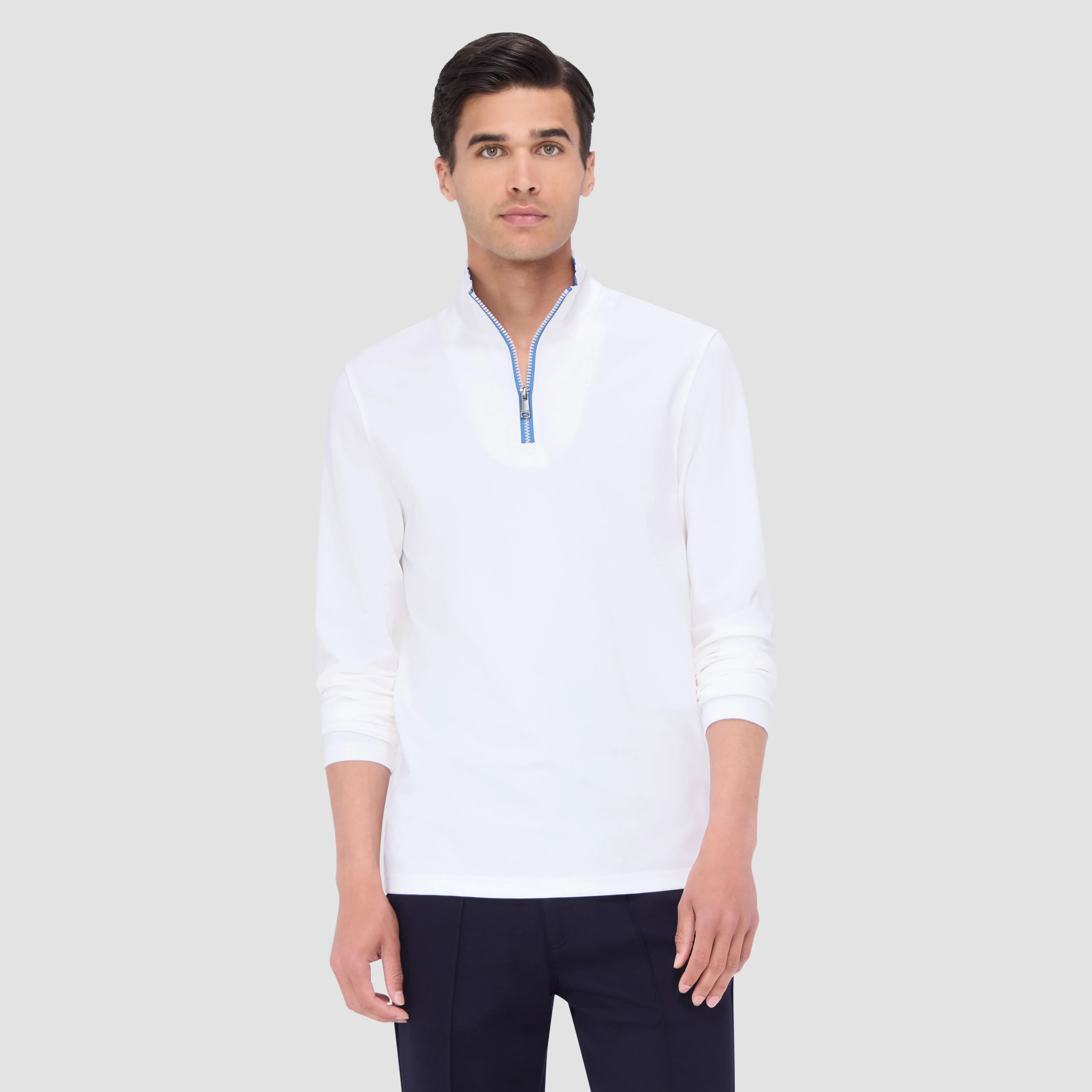 Contrast Performance Quarter-Zip Pullover