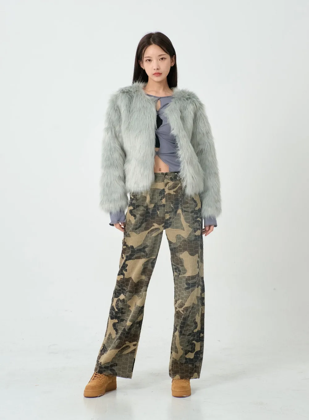 Fluffy Fur Jacket IO12