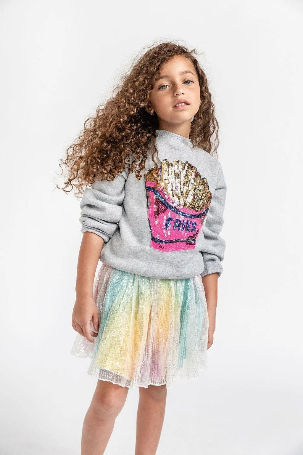 French Fries Grey Sweatshirt