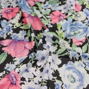 FS984 Floral Soft Touch Silky Stretch Knit Fabric