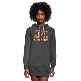Funny I Eat Bacon And Know Things Bacon Lover Women's Hoodie Dress