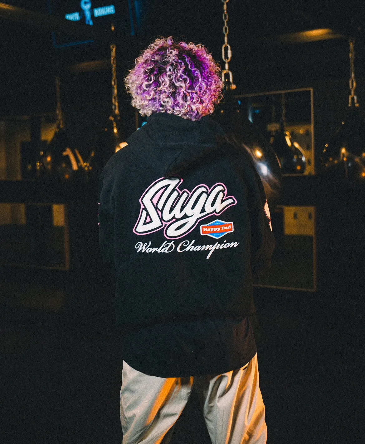Limited Edition Happy Dad x Suga Sean Letterman Hoodie - Stylish & Comfortable
