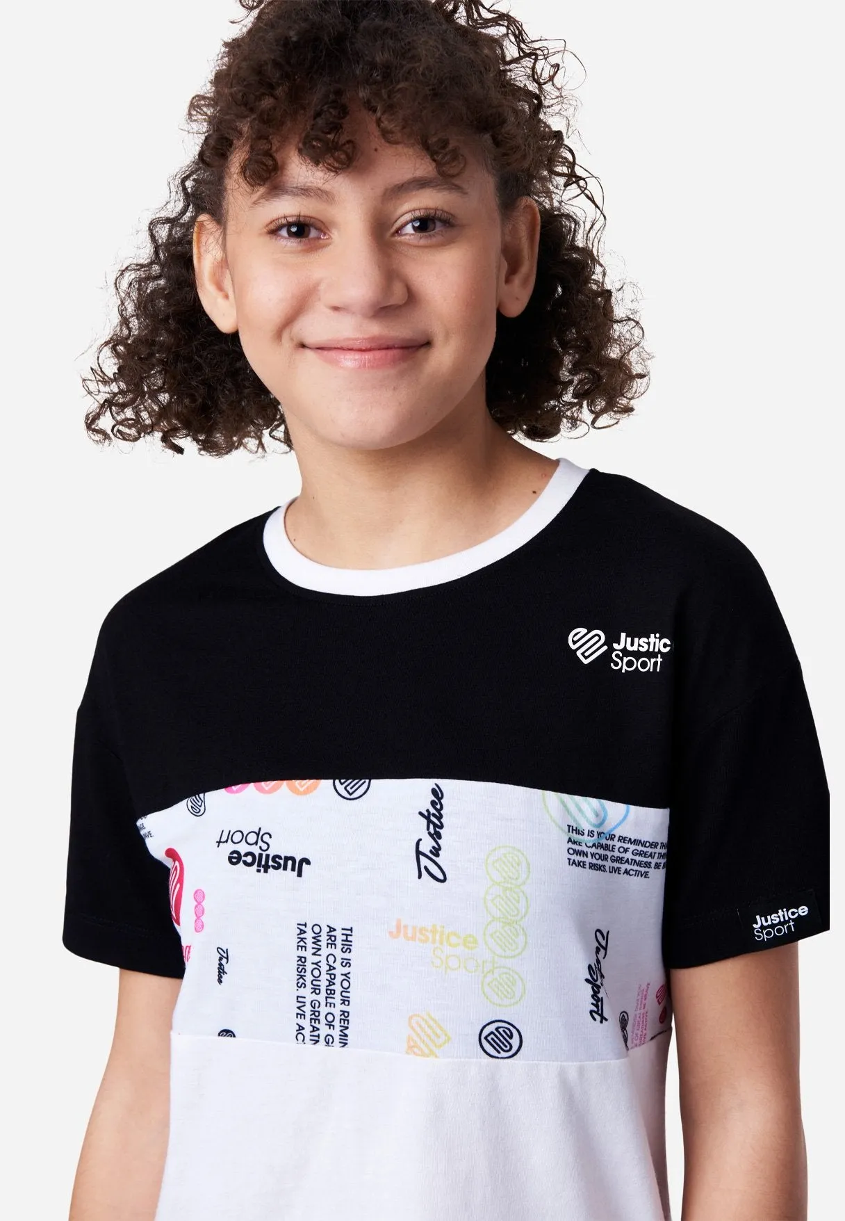 J Sport Color Block Oversized Tee