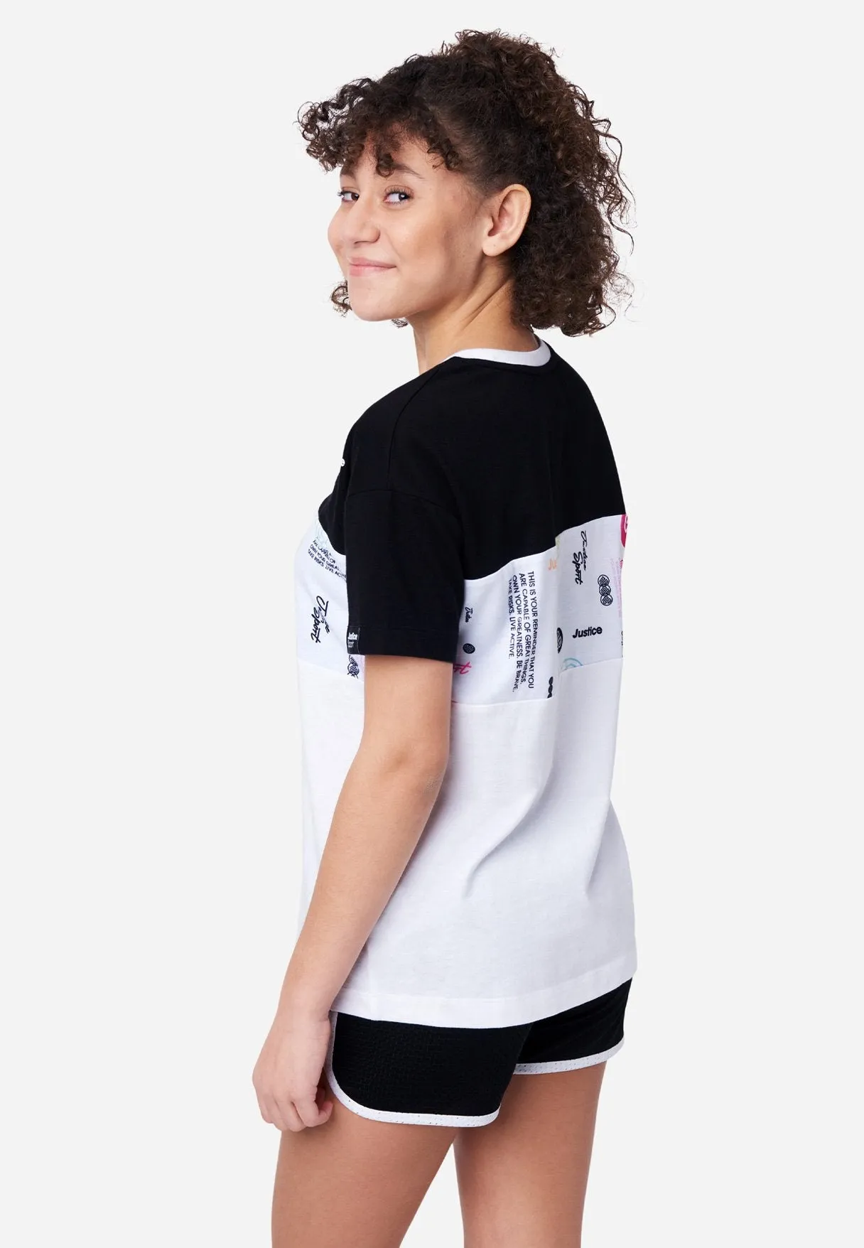 J Sport Color Block Oversized Tee