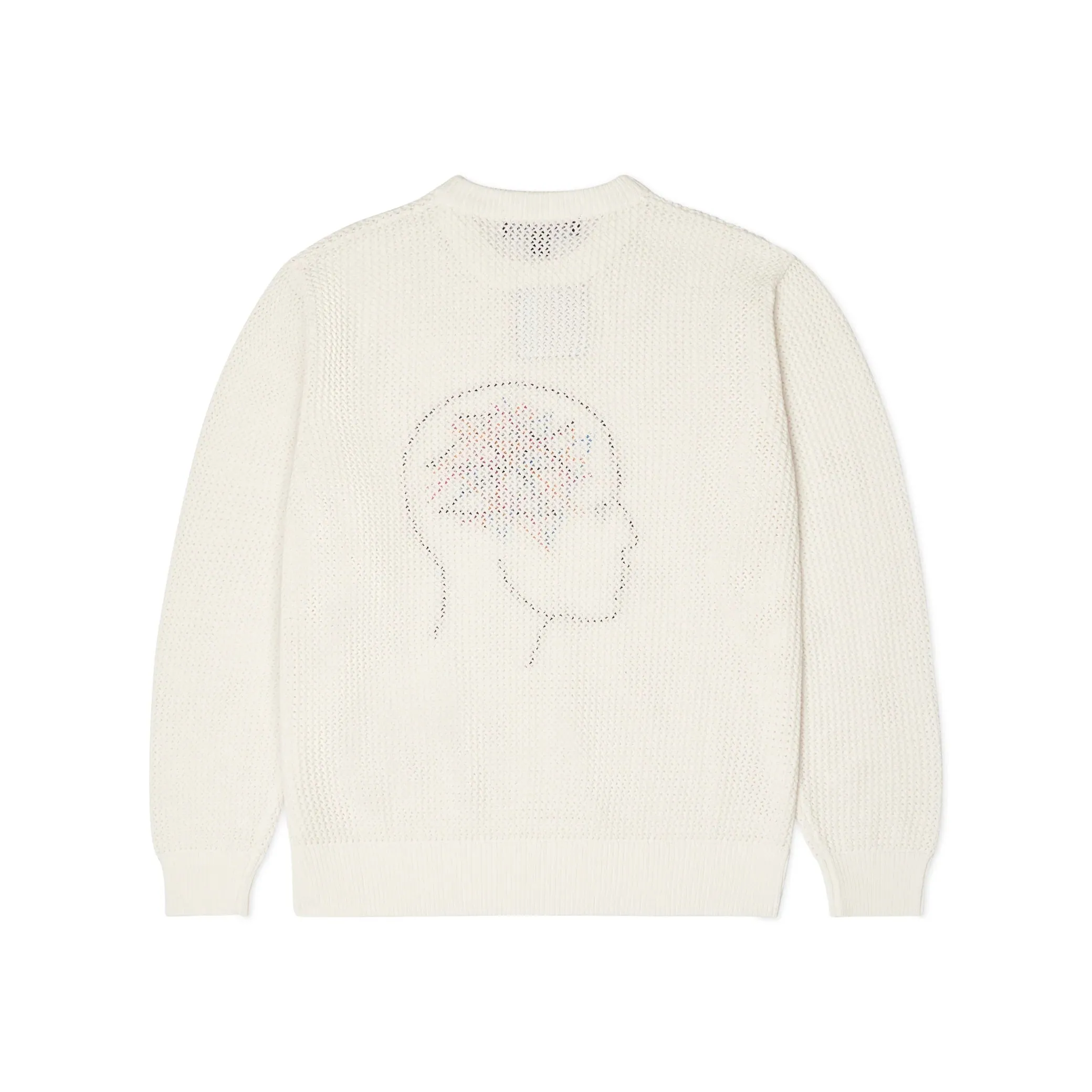 Kidsuper Thoughts in My Head Loose Gauge Sweater - Bone