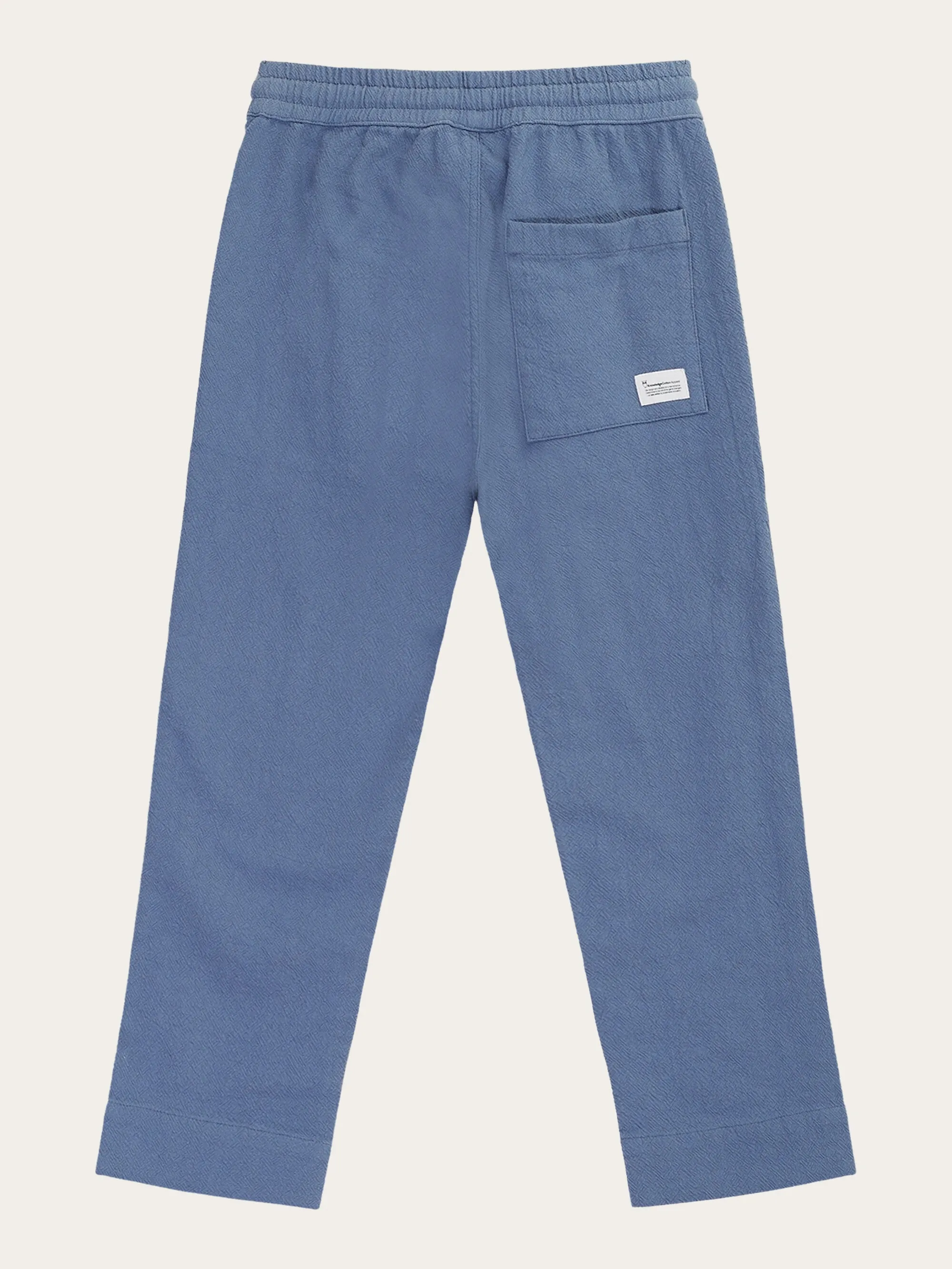 Loose crushed cotton pants - GOTS/Vegan - Moonlight Blue