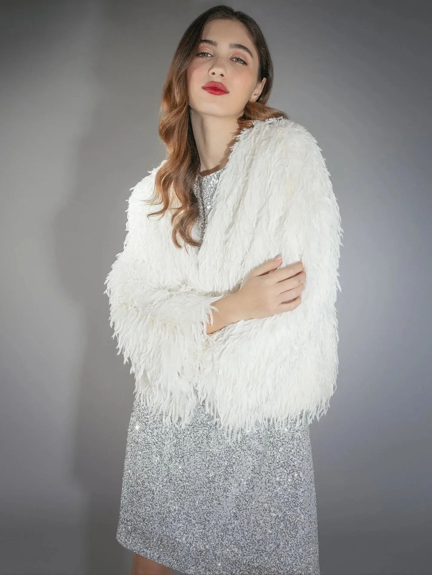 Marmot Fur Jacket Cream