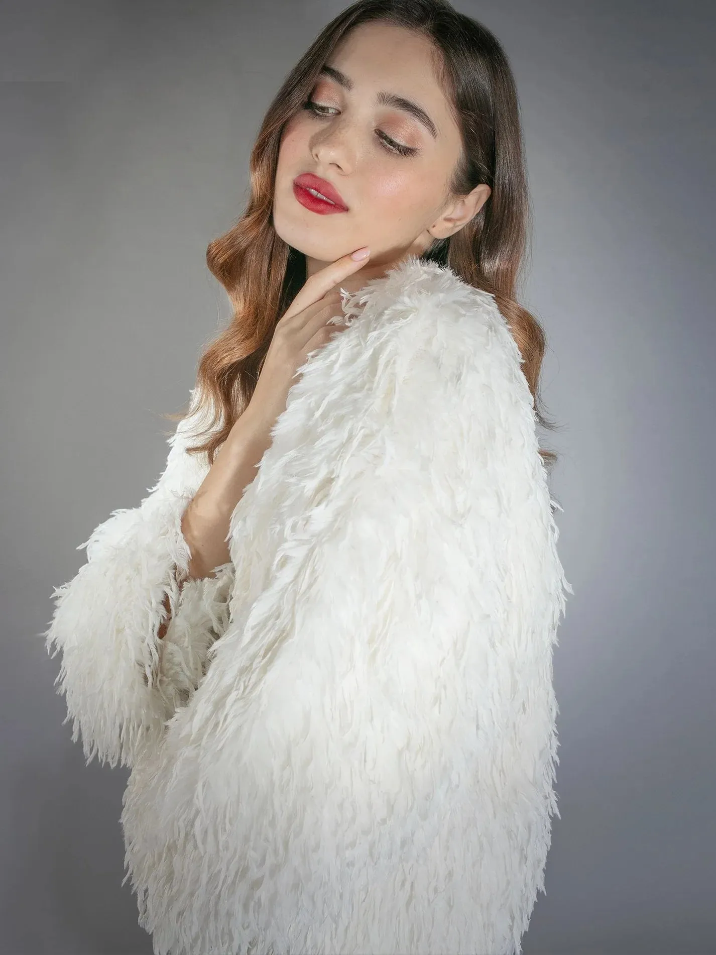 Marmot Fur Jacket Cream