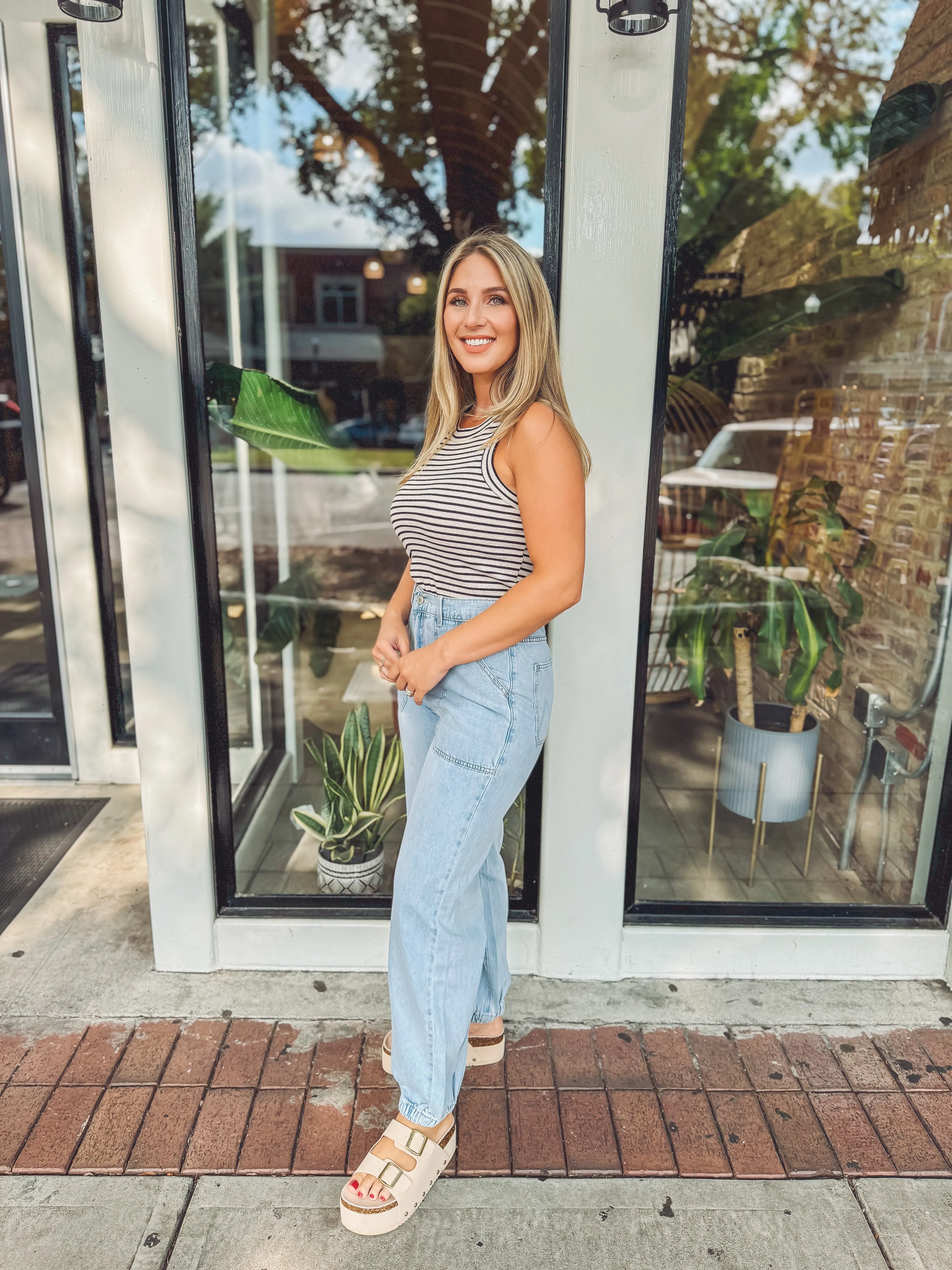 Mineral washed joggers