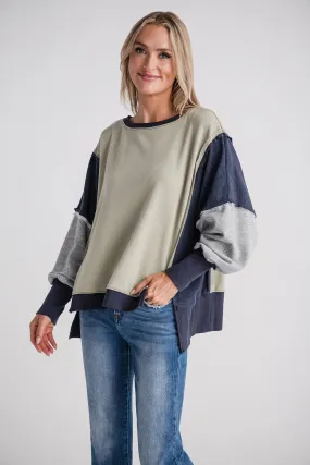 Mustard Seed Contrast Sweatshirt