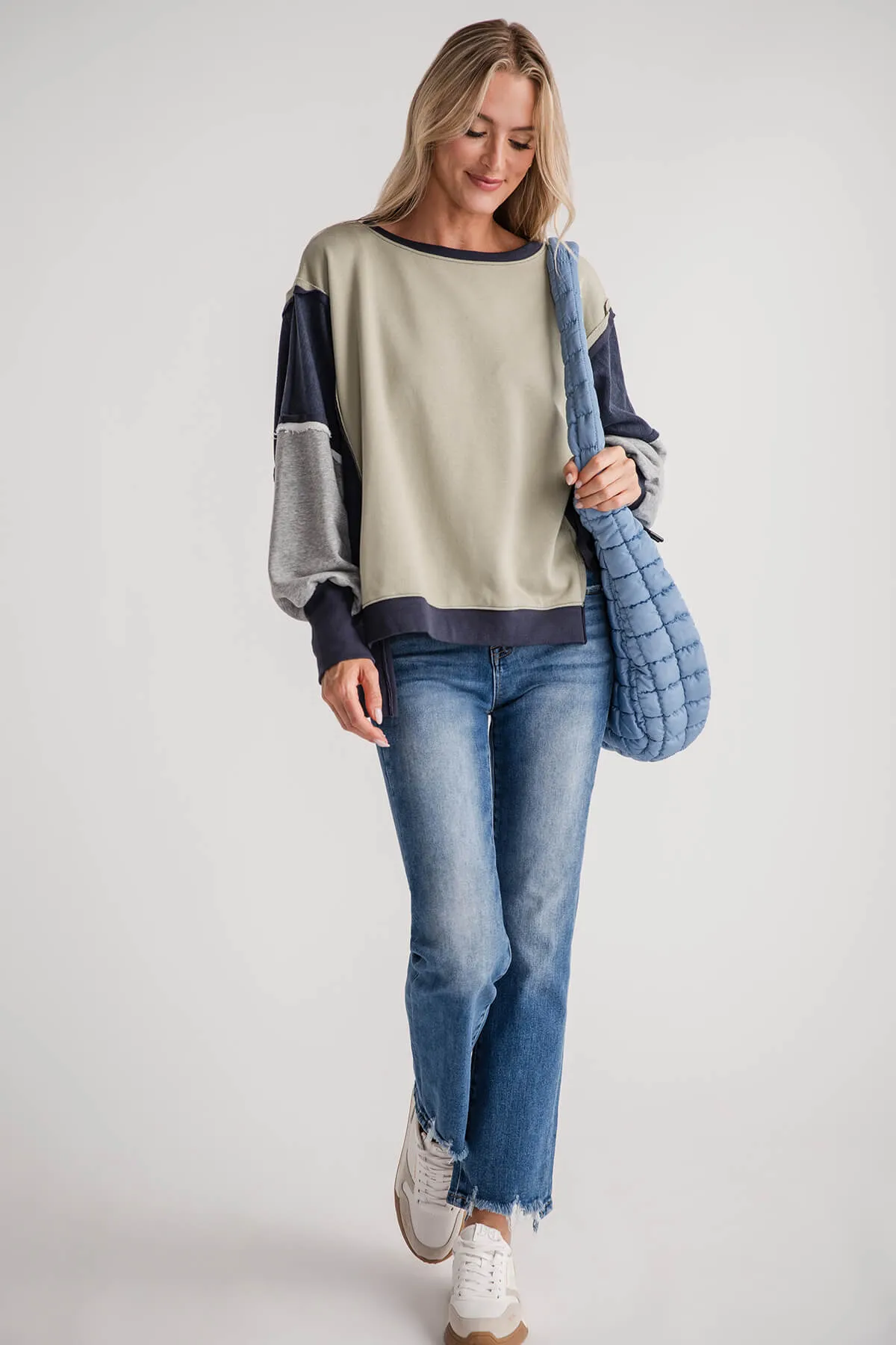 Mustard Seed Contrast Sweatshirt
