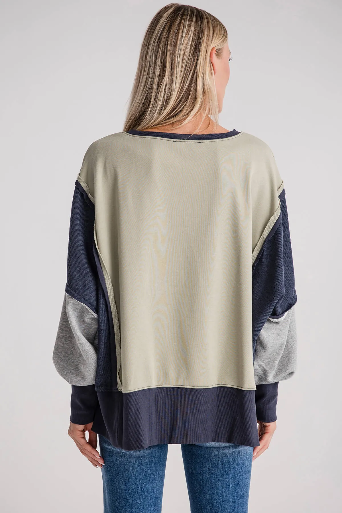 Mustard Seed Contrast Sweatshirt