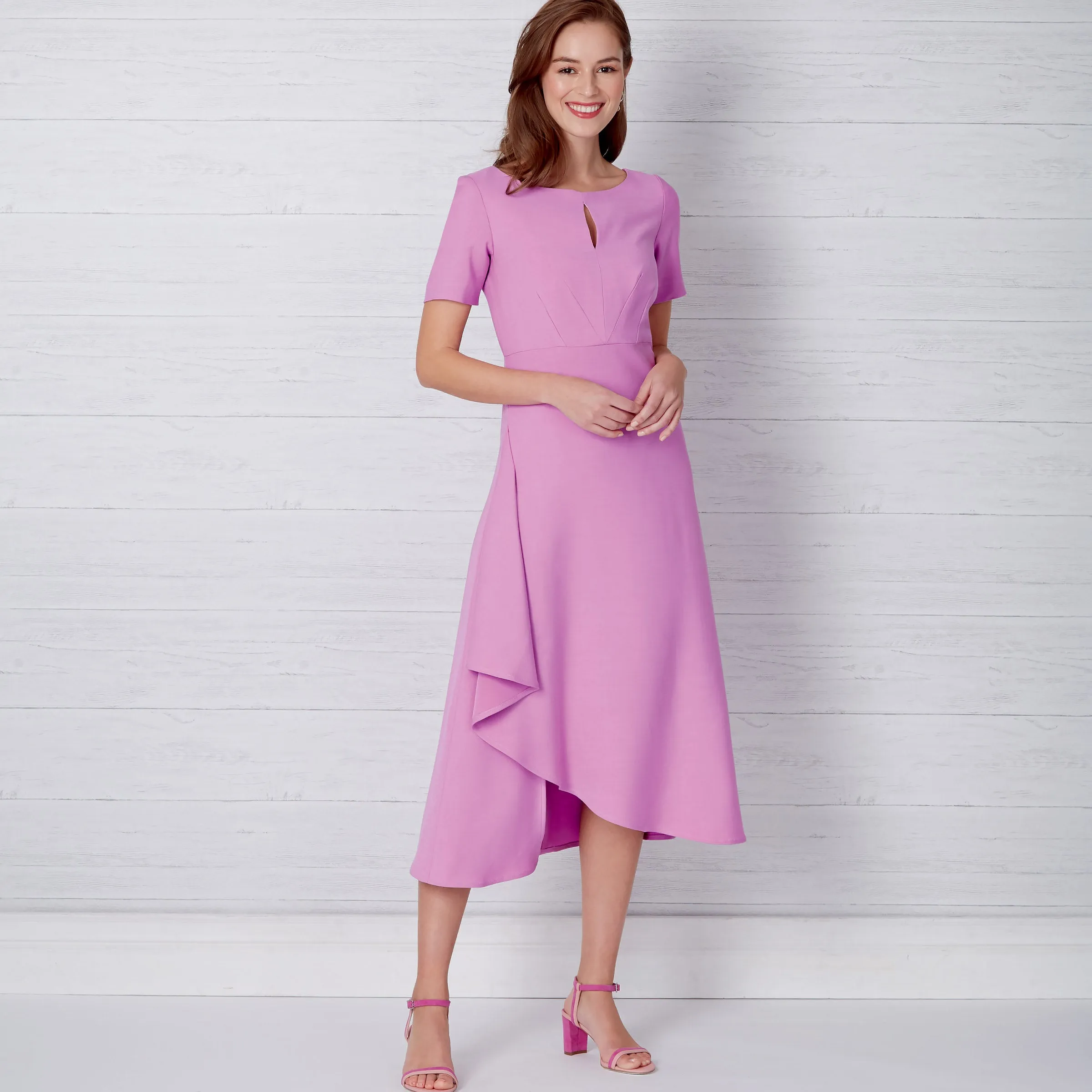 New Look Sewing Pattern N6655 - Misses' Dress In Two Lengths With Sleeve Variations