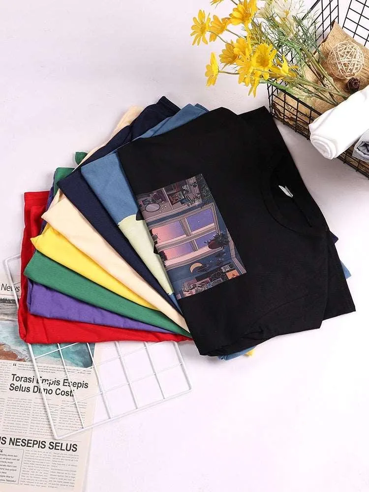 Panda and Bubble Tea Crop Top T-Shirt for Women