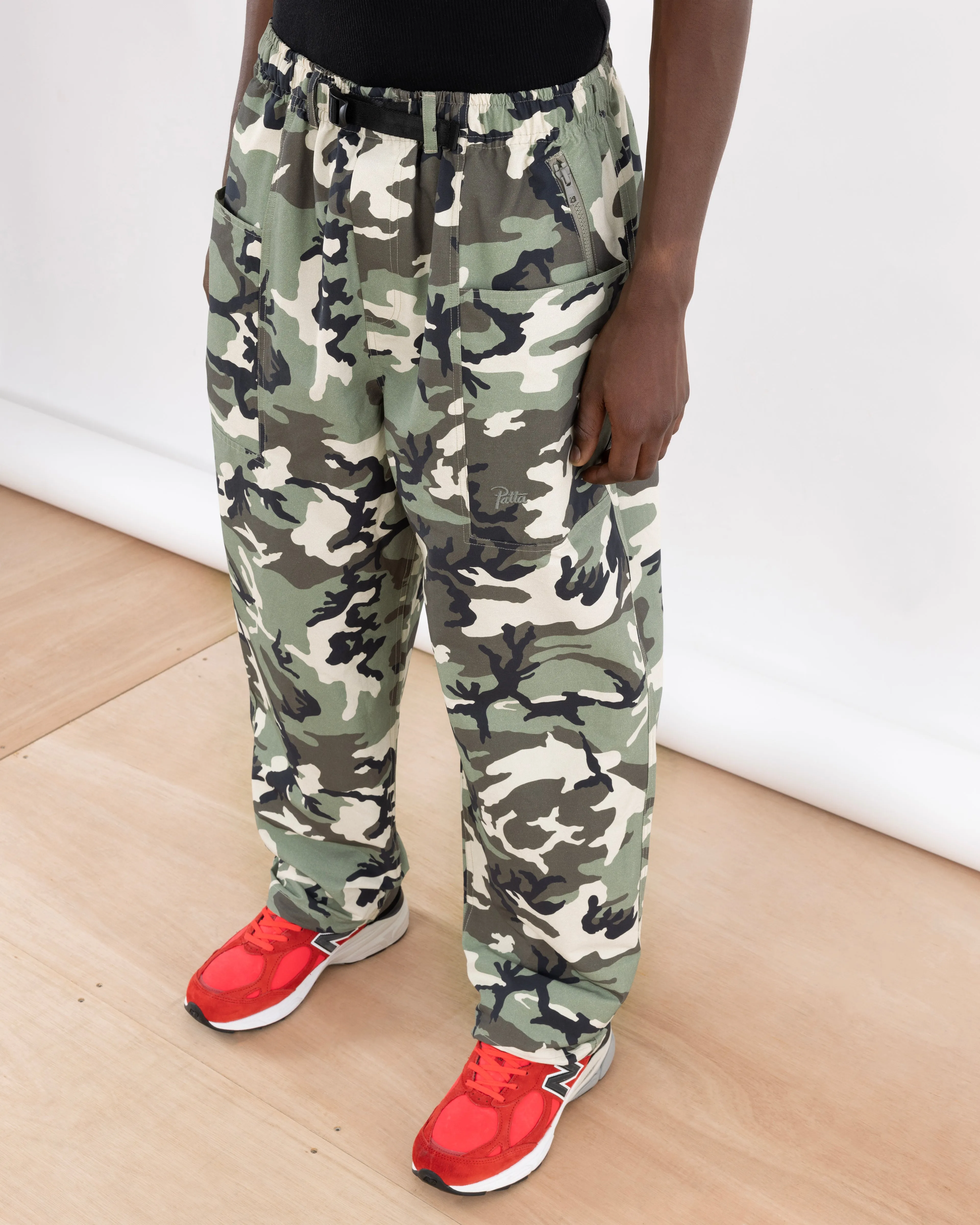 Patta Camo Belted Tactical Chino (Multi/Woodland Camo)