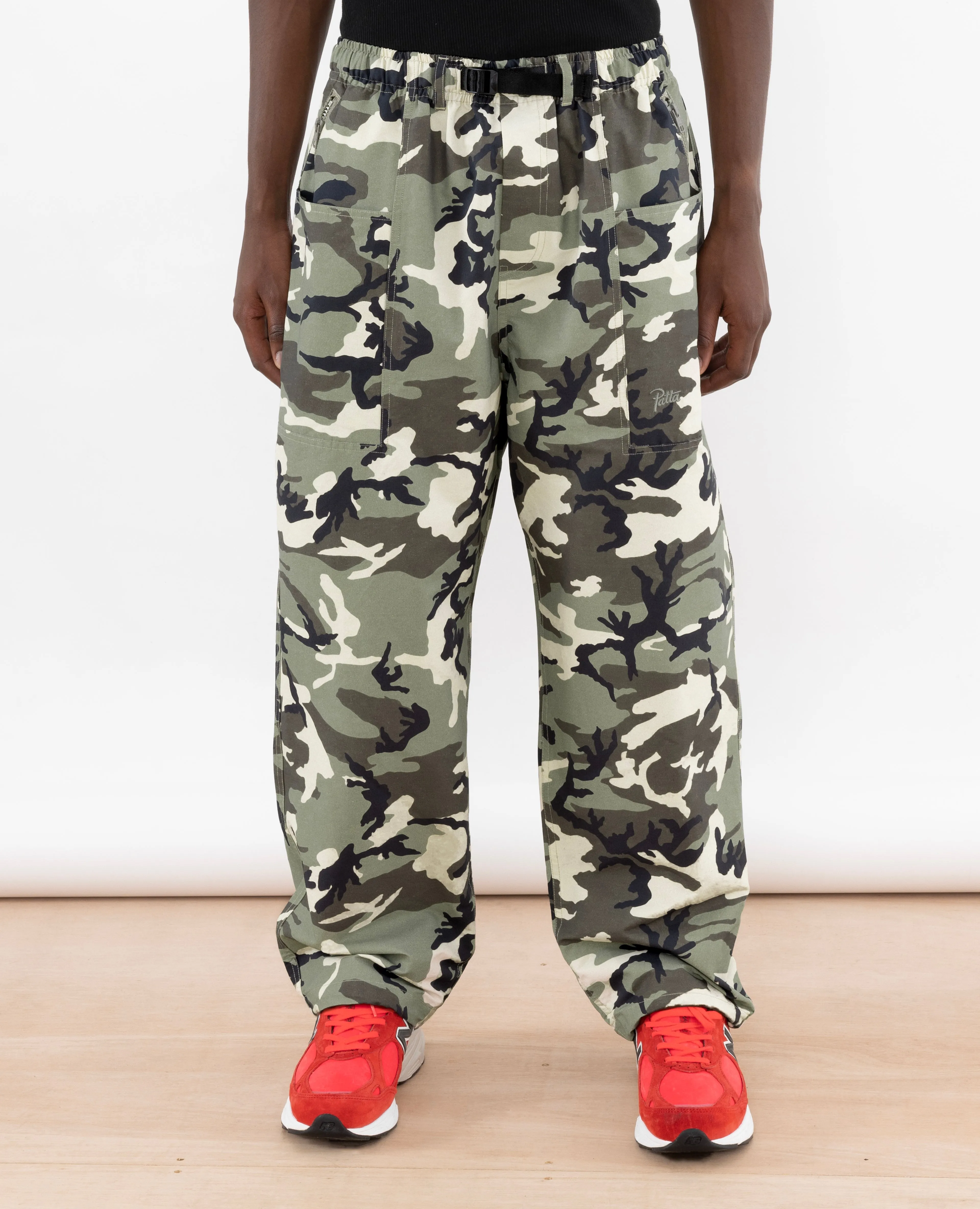 Patta Camo Belted Tactical Chino (Multi/Woodland Camo)