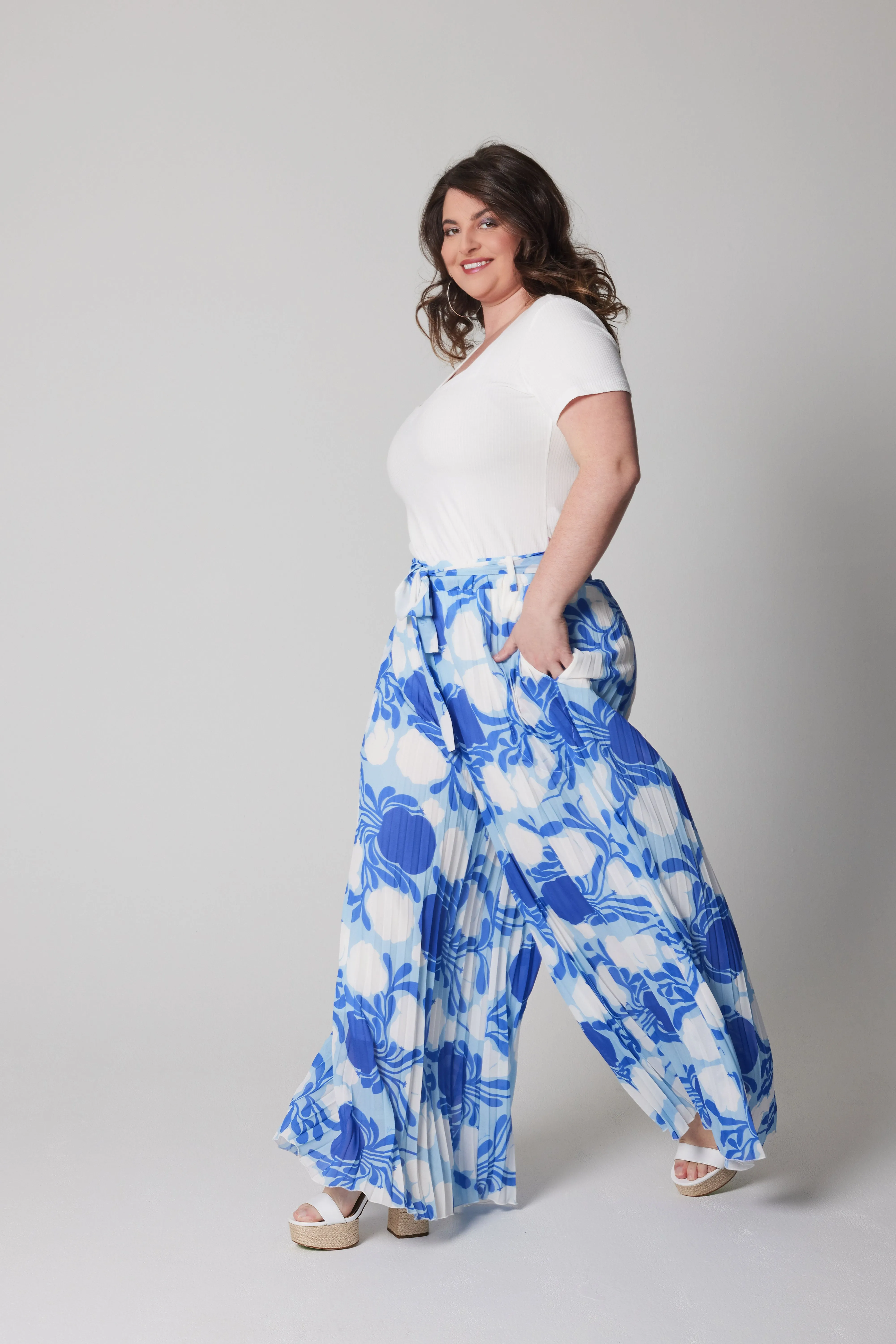 Pleated Palazzo Pant - Sofia Daskalaki X Katrin Leblond