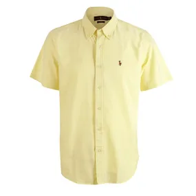 PRL Camp Collar Short Sleeve Shirt-Lemon