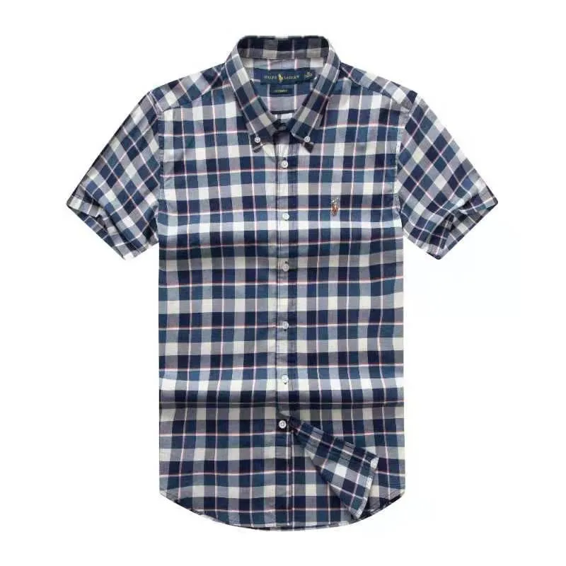 PRL Multi-Coloured Cotton Designed Stripes Short Sleeve