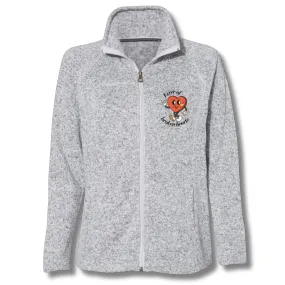 Retro Anatomy Icons Full-Zip Sweater Fleece Jacket