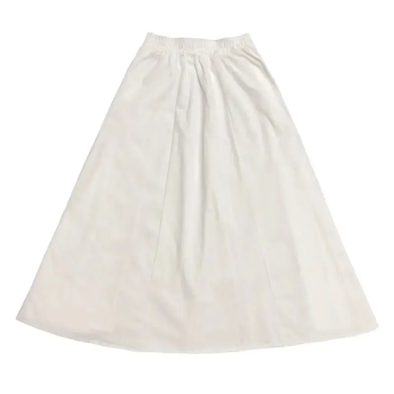 Skirts Women Simple Solid Leisure Loose Popular 3XL Long Skirt Korean Style Elastic-Weight A-line Student Streetwear Trendy BF
