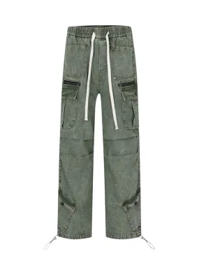 Sneakerhill Loose Straight Casual Work Pants - 2037