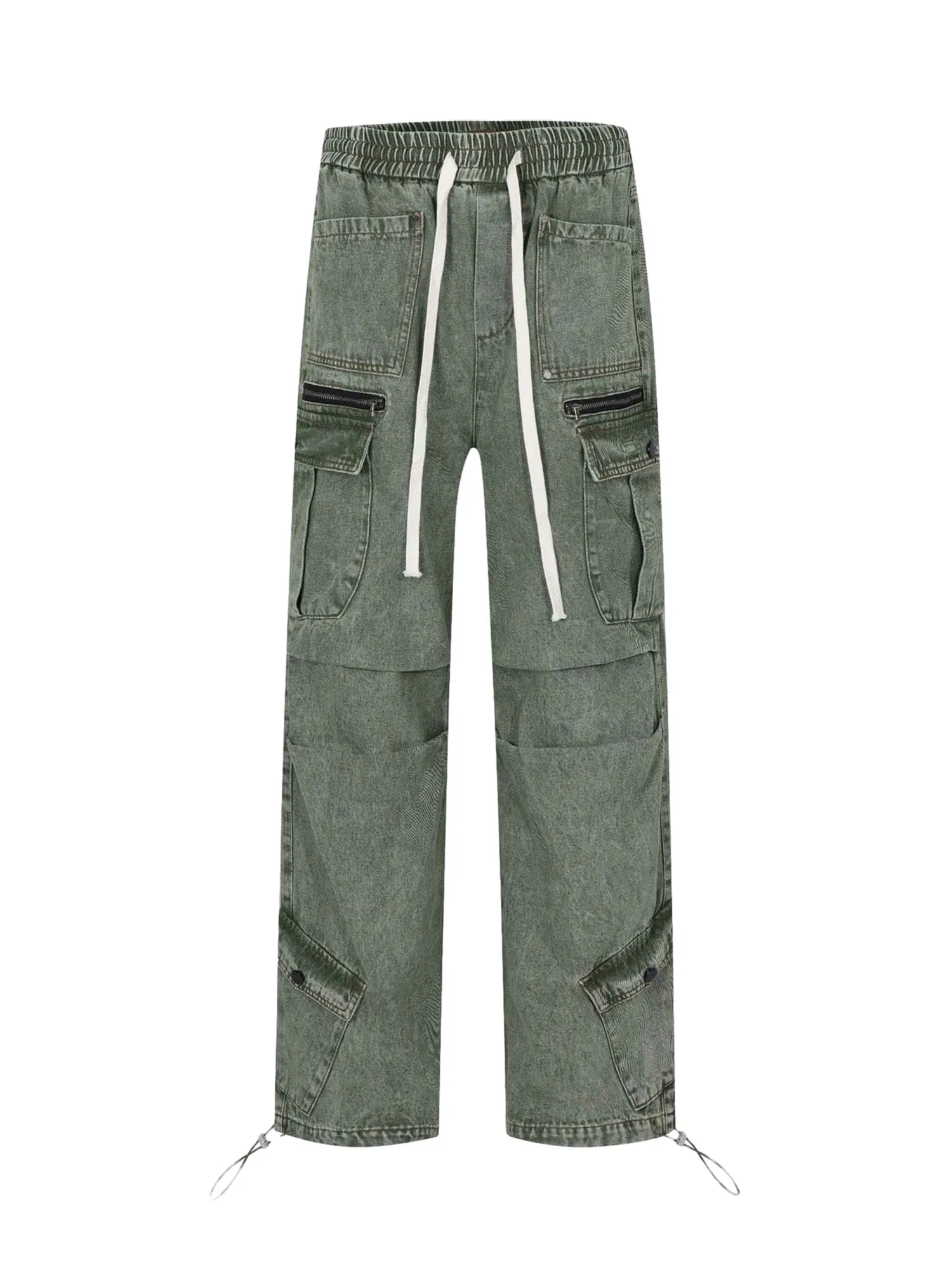Sneakerhill Loose Straight Casual Work Pants - 2037
