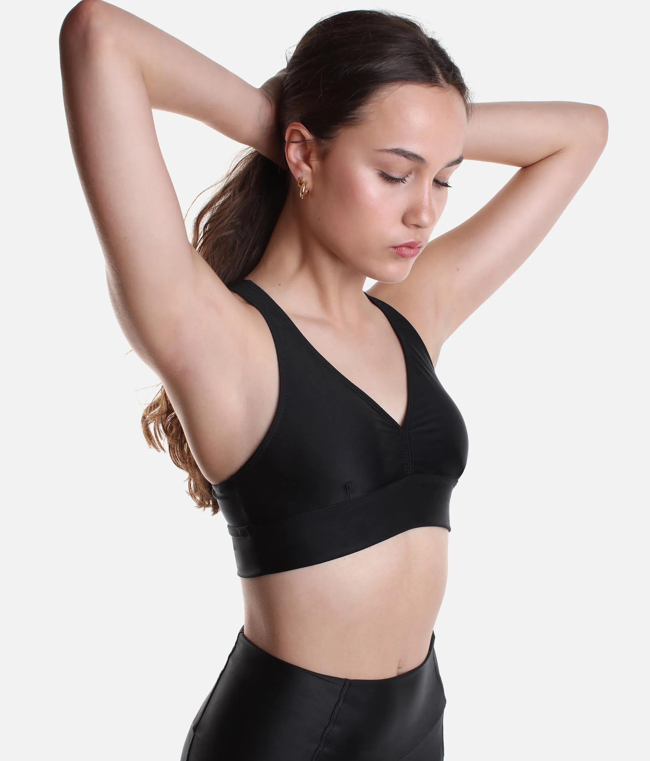 V-Neck Crop Top - 15136