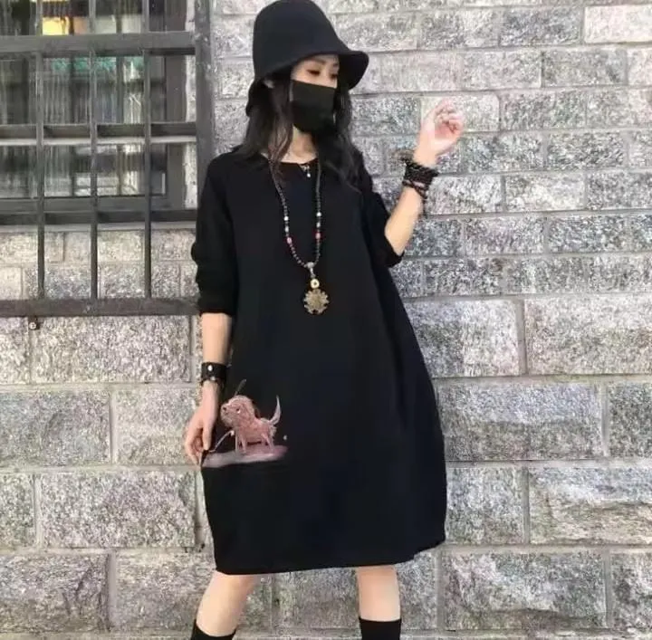 Women's  Midi Long Sleeve Dress   S2530845