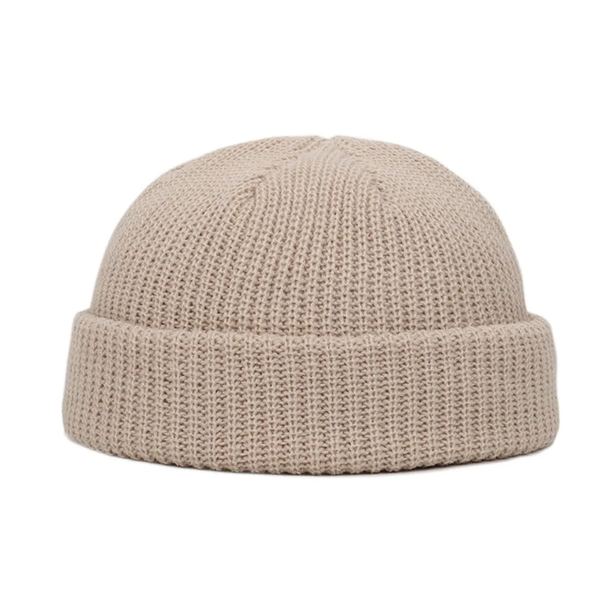 Wool Knitted Skull Cap Beanie