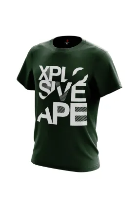 XAPE Diagonal Tee - Forest Green