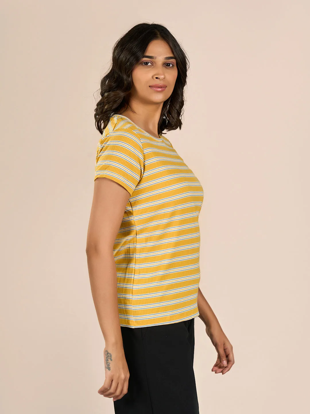 Yellow Striped IYL T-Shirt