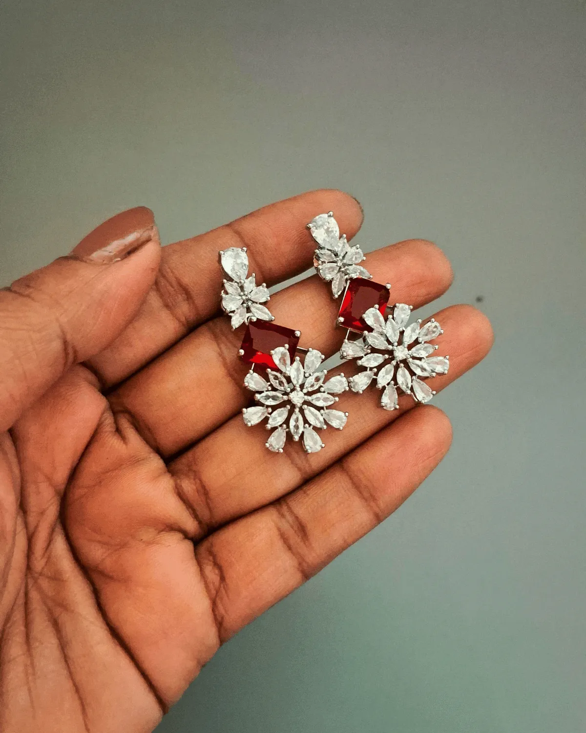 Zevarly Dhanushi AD Earrings